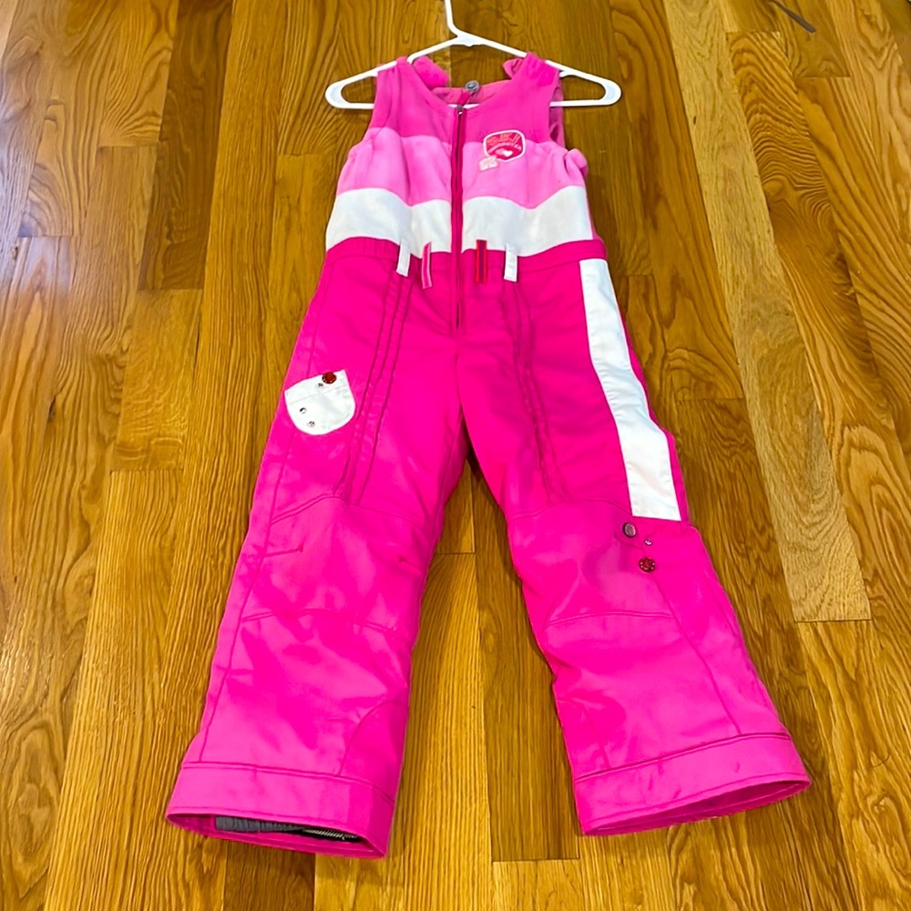 Obermeyer Pink Girls Snow Pants/Snow Bib/Ski Pants